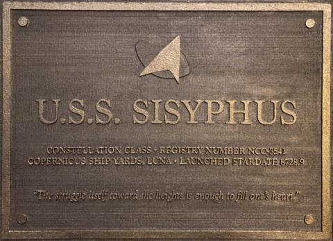 Sisyphus Plaque by Dan Granata